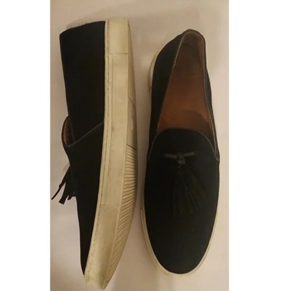 Frye Women's Loafers Black Suede Gemma Tassel - 10 - Picture 5 of 10